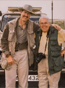 picture of men on an African safari ready to take amazing photographs for wildlife photo book